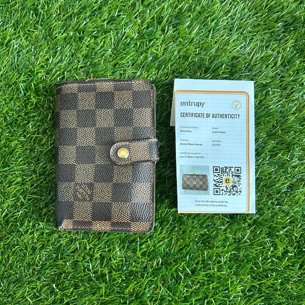 louis vuitton damier ebene porte monnaie viennois wallet